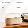 Parlante Bluetooth / Reloj Despertador Digital con Cargador Inalámbrico y Radio Luz - Imagen 3