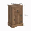 MESA DE LUZ MEXICANA 1 PTA + 1 CAJ CERA - Imagen 2