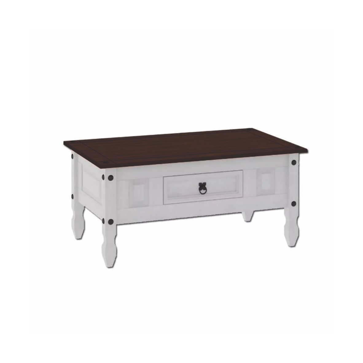 MESA DE LIVING 1 CAJ BLANCA