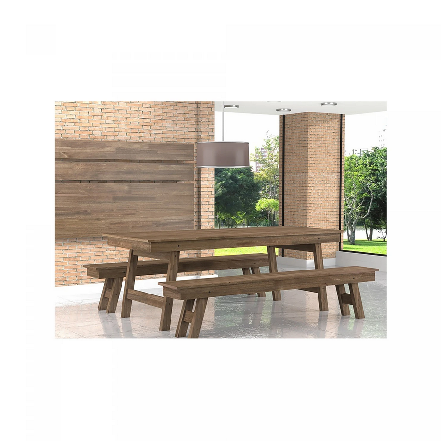 Juego de Barbacoa Madera Natural 1+2 - Imagen 7