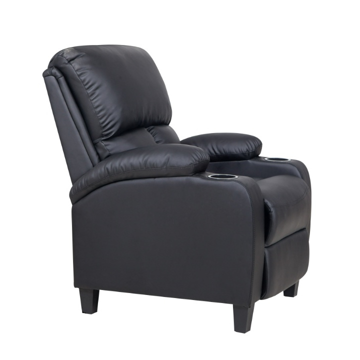 POLTRONA RECLINABLE C/POSAVASO NEGRA - Imagen 3