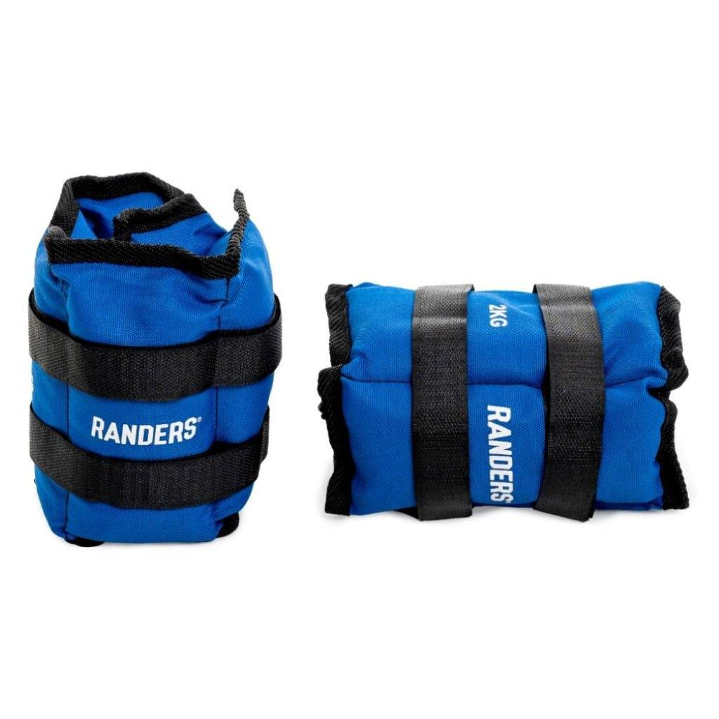 Par de Tobilleras con Peso 2Kg Azul Randers - Imagen 4