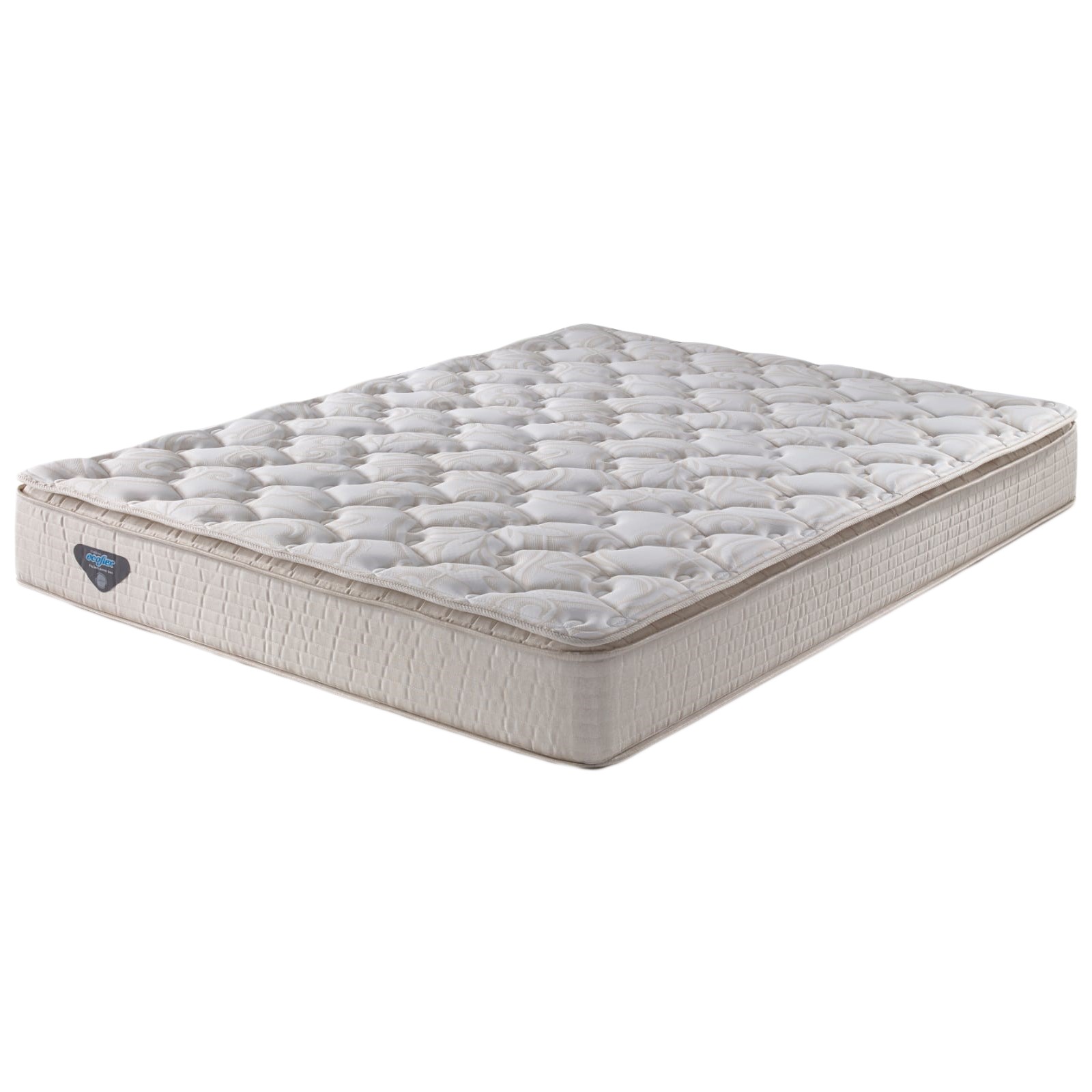 Colchon Ecoflex Espuma 2 Plazas D-60 138x188x25cm con Pillow