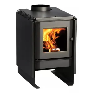 Calefactor A Leña Bosca, Eco 380 Doble combustión + KIT DE CAÑOS DE REGALO