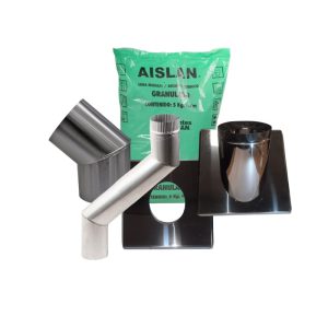 Kit salida por pared - diam: 150 mm