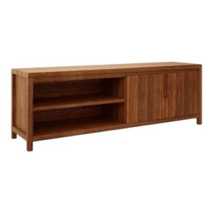 RACK TV FINESTRA NATURE 2 PUERTAS OSCURO 1552NE