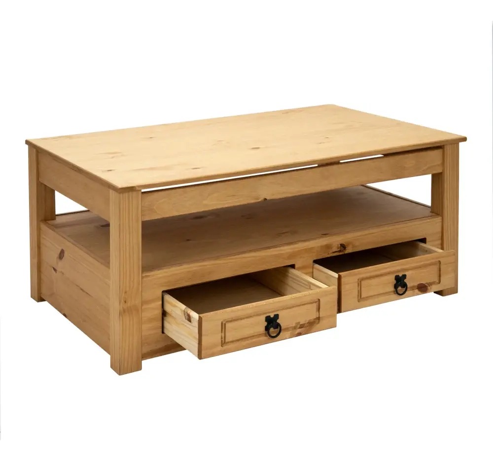 MESA DE LIVING MEXICANA ARTICULADA NATURAL - Imagen 3