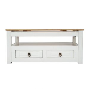 MESA DE LIVING MEXICANA ARTICULADA BLANCA