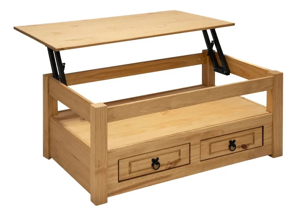 MESA DE LIVING MEXICANA ARTICULADA NATURAL - Imagen 2